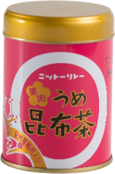 写真：果肉うめ昆布茶(缶)